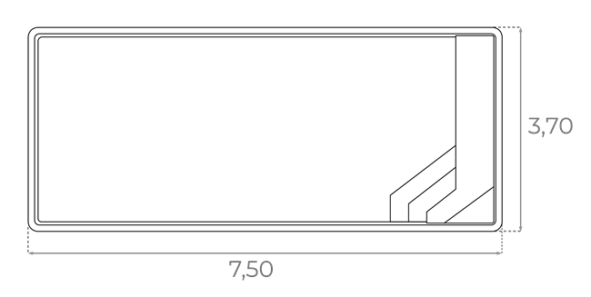 rysunek techniczny basen bali 750 europool